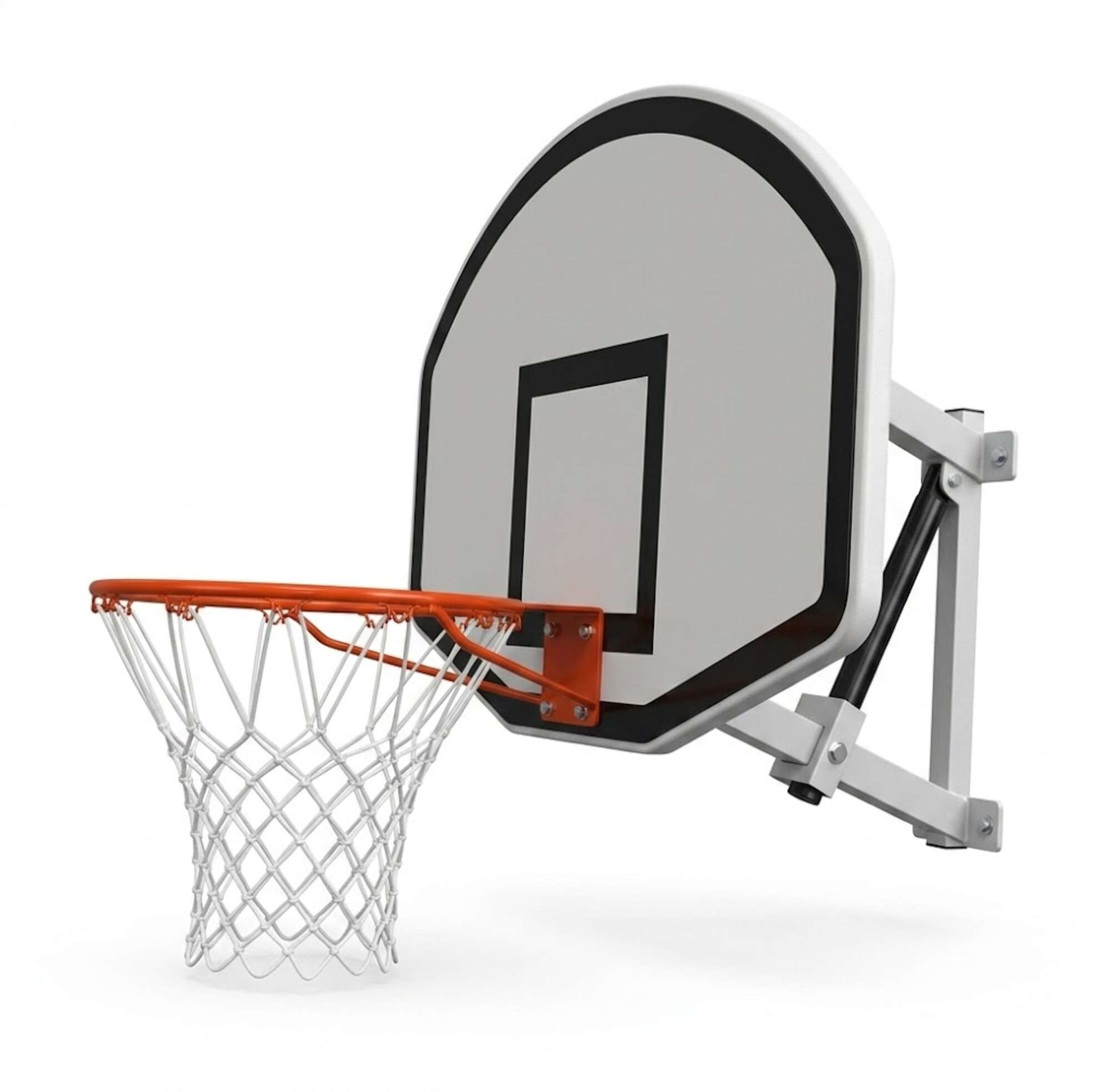 Image du produit : Panier de basket-ball - fixation murale & réglable - A la maison ou dans la salle de sport !