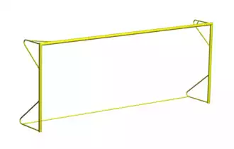 But de beach soccer 5,5 X 2,2 m transportable