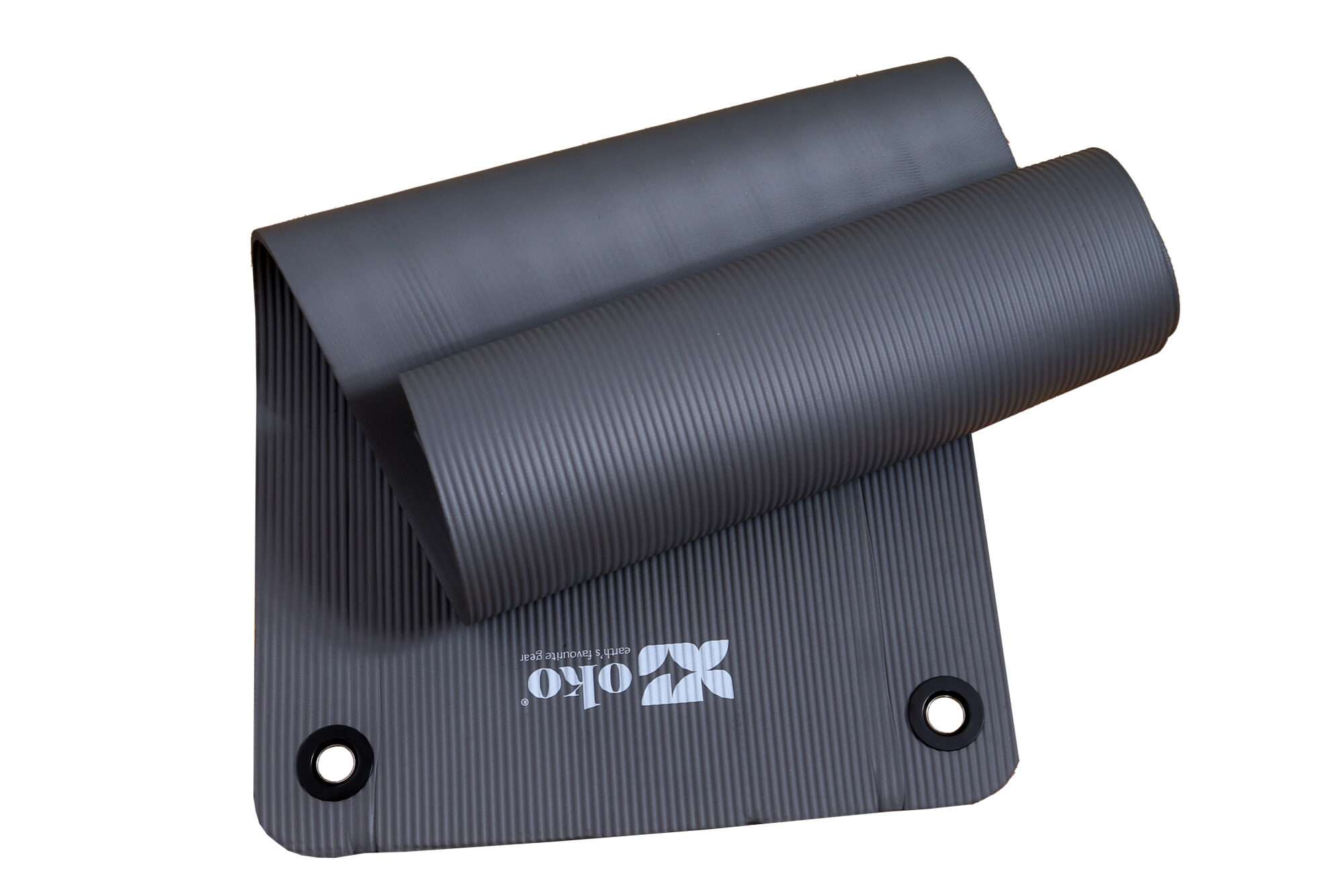 Image du produit : Tapis de yoga OKO avec oeillets épaisseur au choix 0,8 ou 1,5 cm