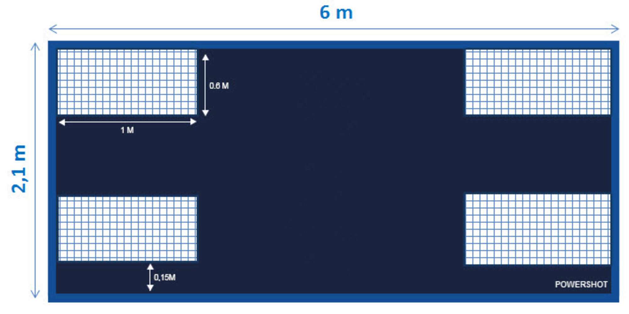 Image du produit : Mur de tir professionnel 6 x 2,1 m
