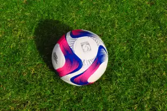 Ballon de football POWERSHOT® - T.5 - Rose & Bleu