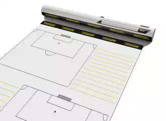 Rouleau feuilles tactique football - Demi terrain