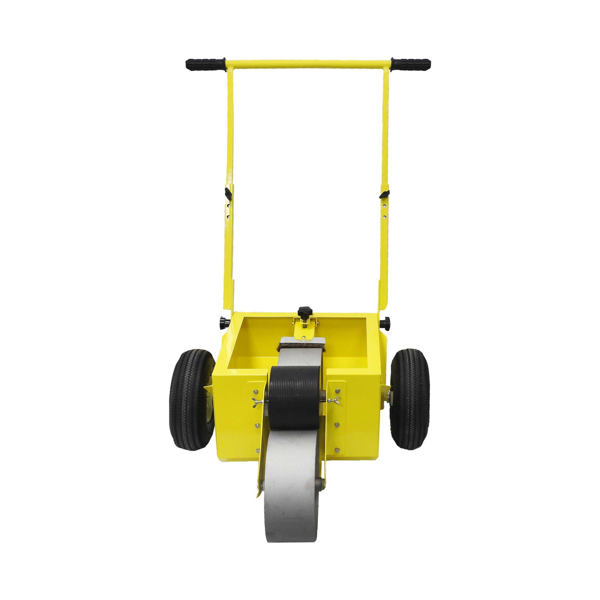Image du produit : Traceuse de terrain à rouleau jaune et noir – Marquage 10cm – Réservoir 12 L