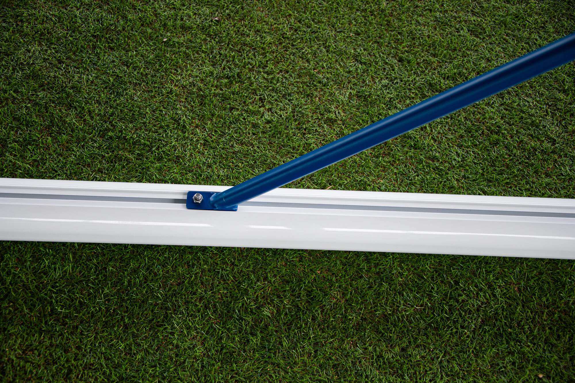 Image du produit : But de foot à 11 - Transportable - Aluminium - PROFESSIONNEL - Bleu