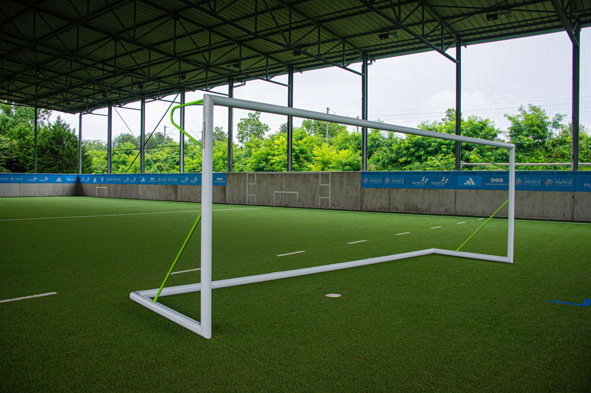 Image du produit : But de foot à 11 - Transportable - Aluminium - PROFESSIONNEL - Vert
