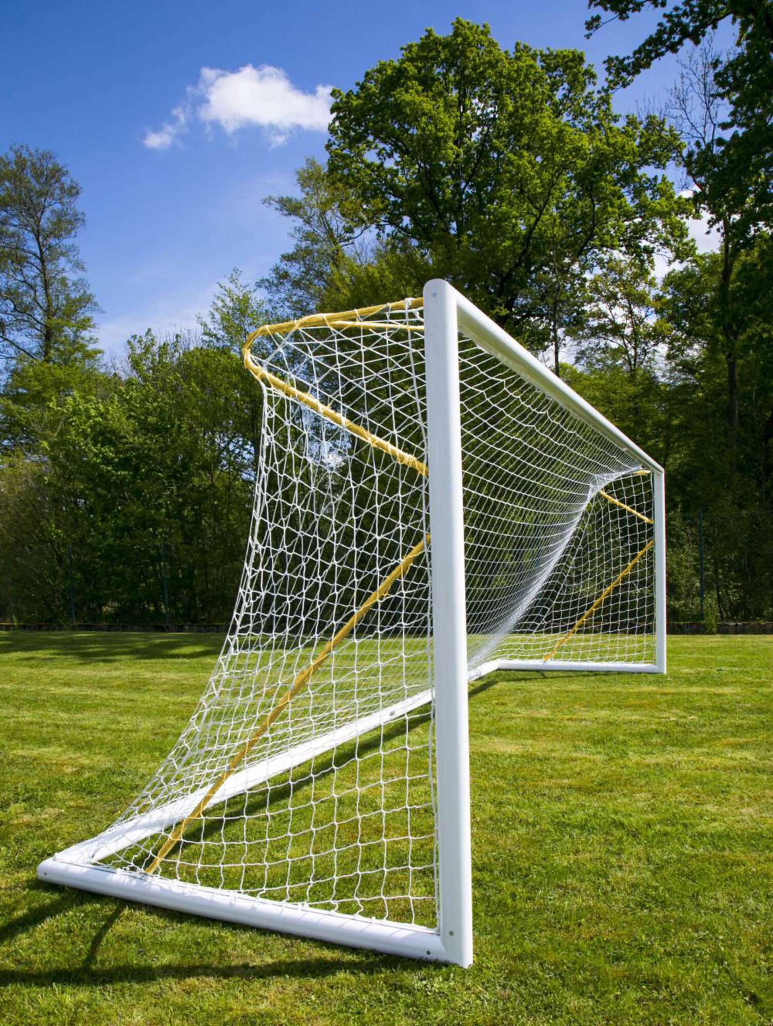 Image du produit : But de foot à 11 - Transportable - Aluminium - PROFESSIONNEL - Jaune