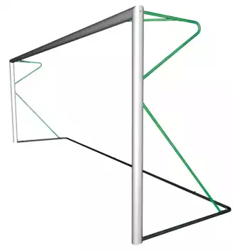 But de foot à 11 - Transportable - Aluminium - ECO - Vert