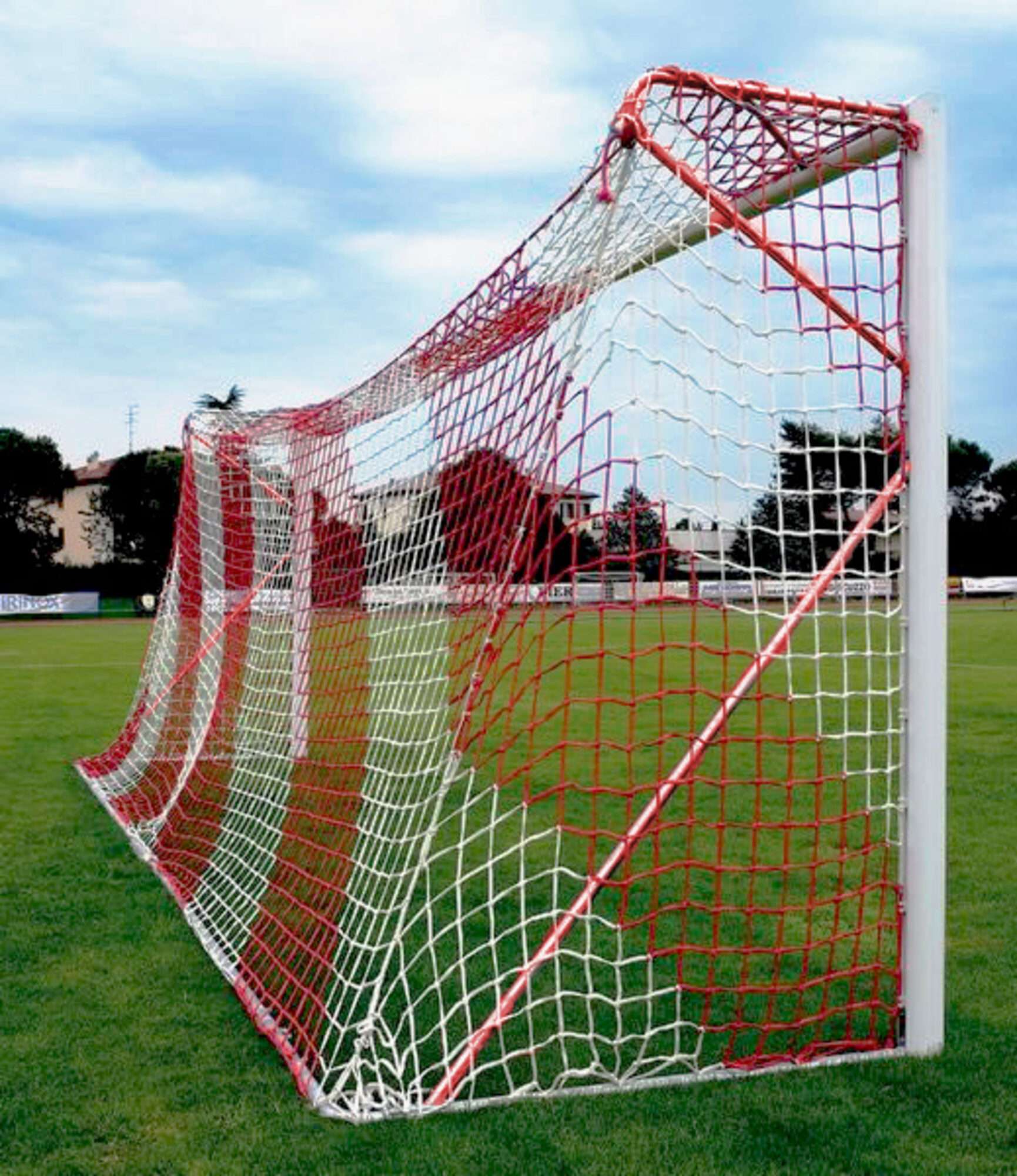 Image du produit : But de foot à 11 - Transportable - Aluminium - ECO - Rouge