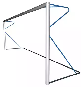 But de foot à 8 - Transportable - Aluminium - BASIC - Bleu