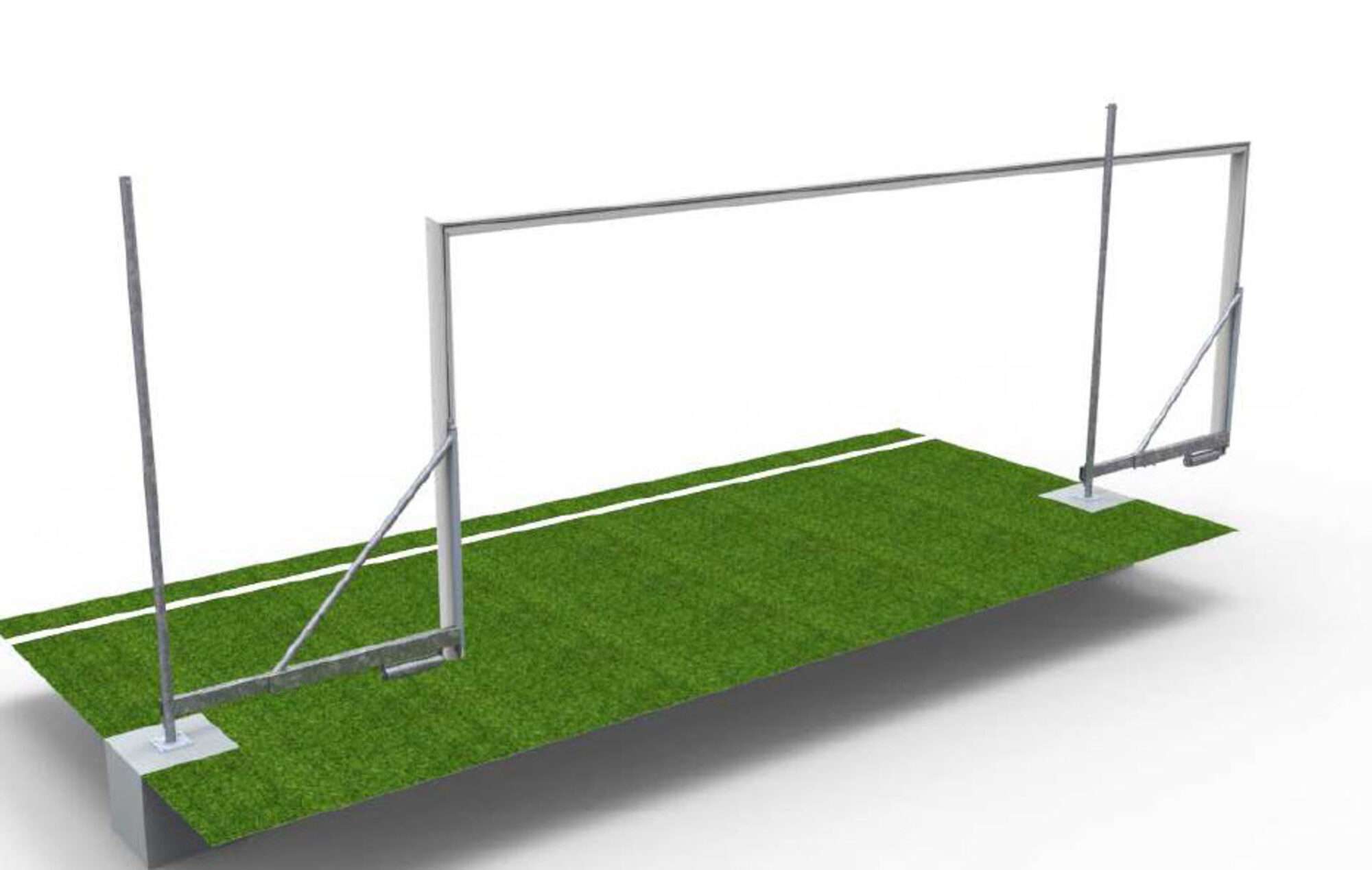 Image du produit : But de foot à 8 - Rabattable - Aluminium