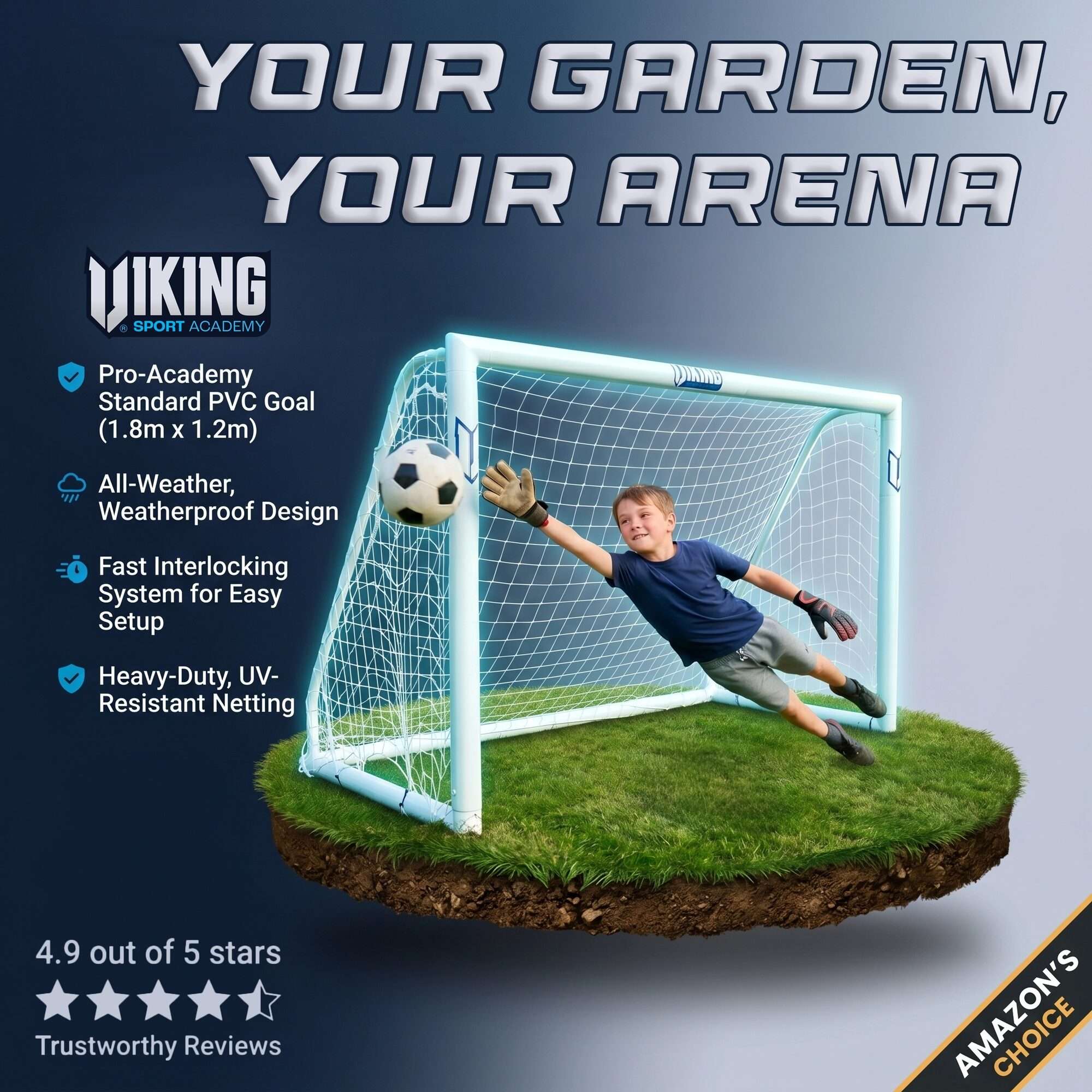 Image du produit : But de jardin Netsportique 1,8 x 1,2 m