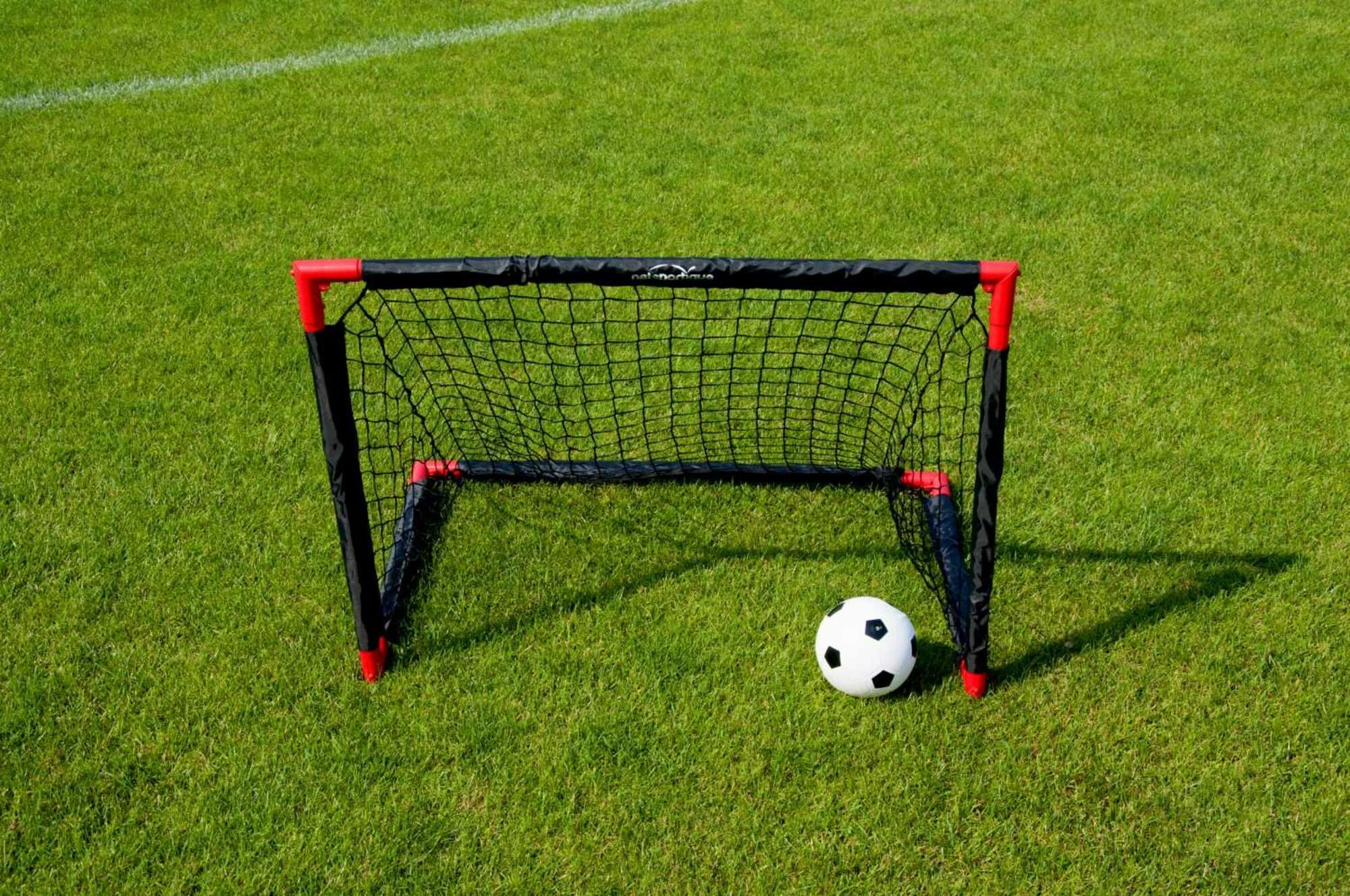 Image du produit : But de foot pliable - 90 x 60 cm - ballon offert