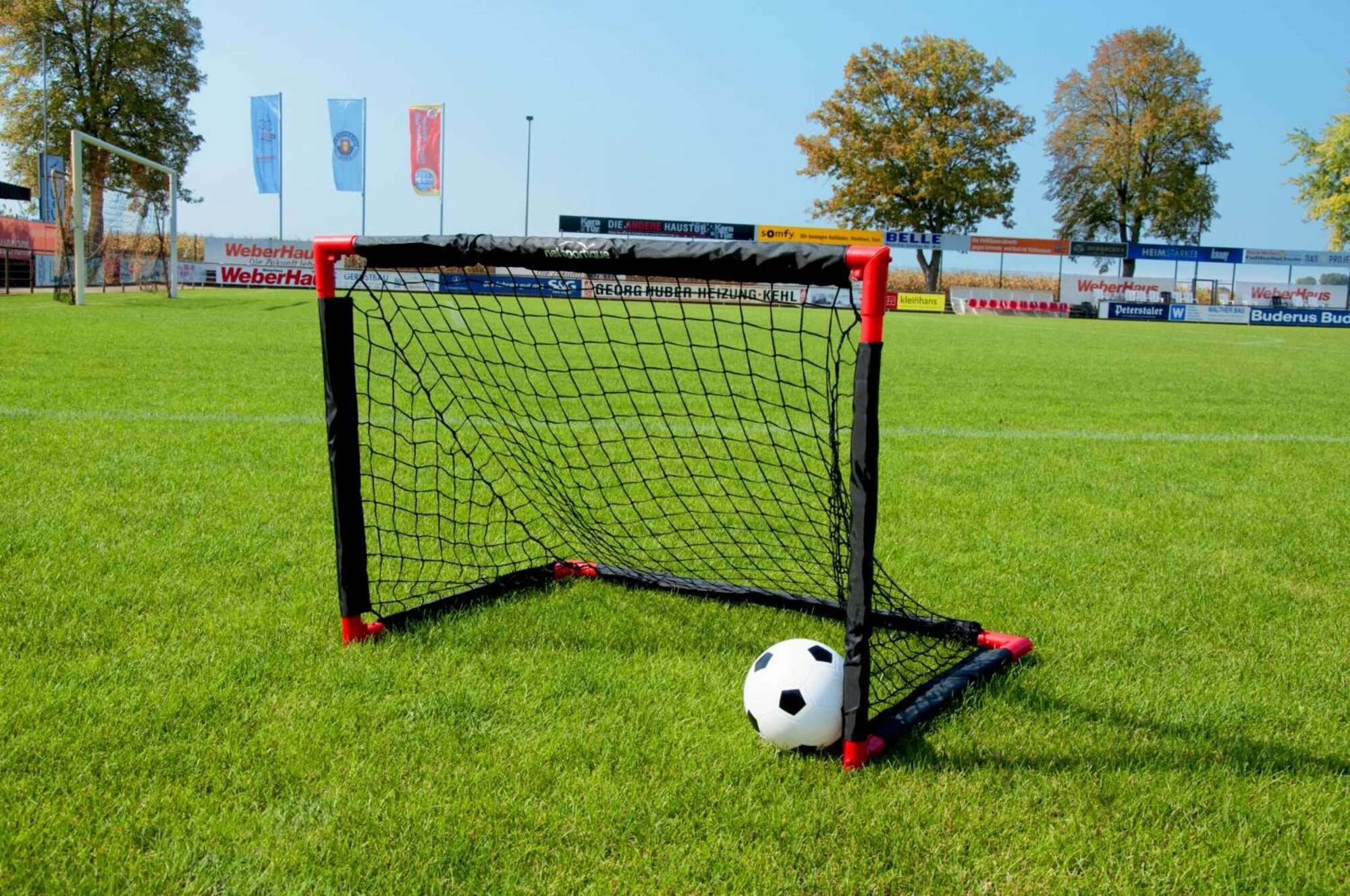 Image du produit : But de foot pliable - 90 x 60 cm - ballon offert