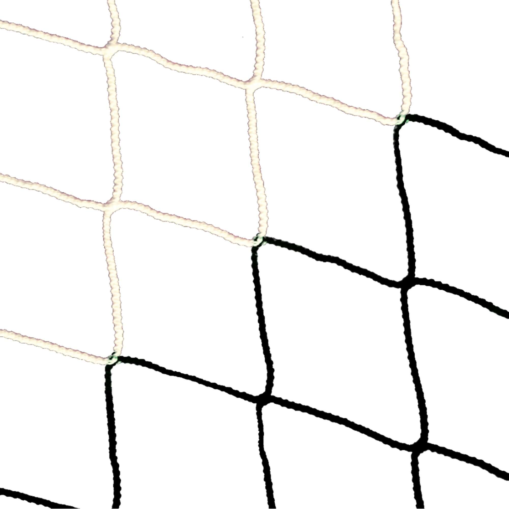 Image du produit : Filet de foot - 7,32 x 2,44 x 0,8 x 2 m - 3mm - BLANC / NOIR