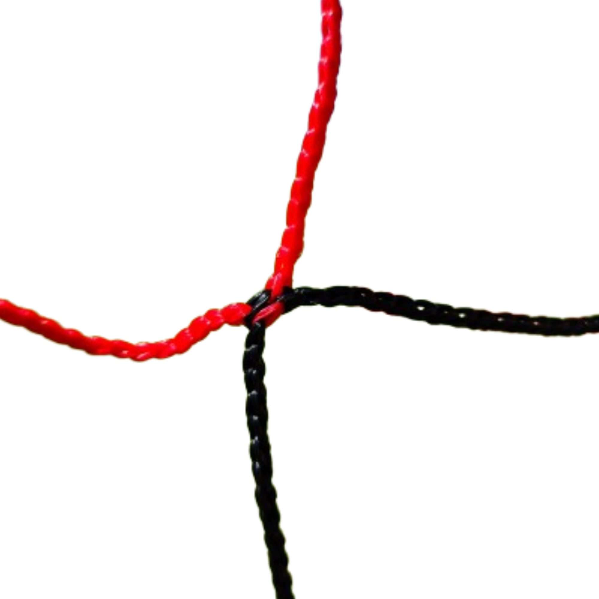 Image du produit : Filet de foot - 7,32 x 2,44 x 0,8 x 2 m - 3mm - NOIR / ROUGE