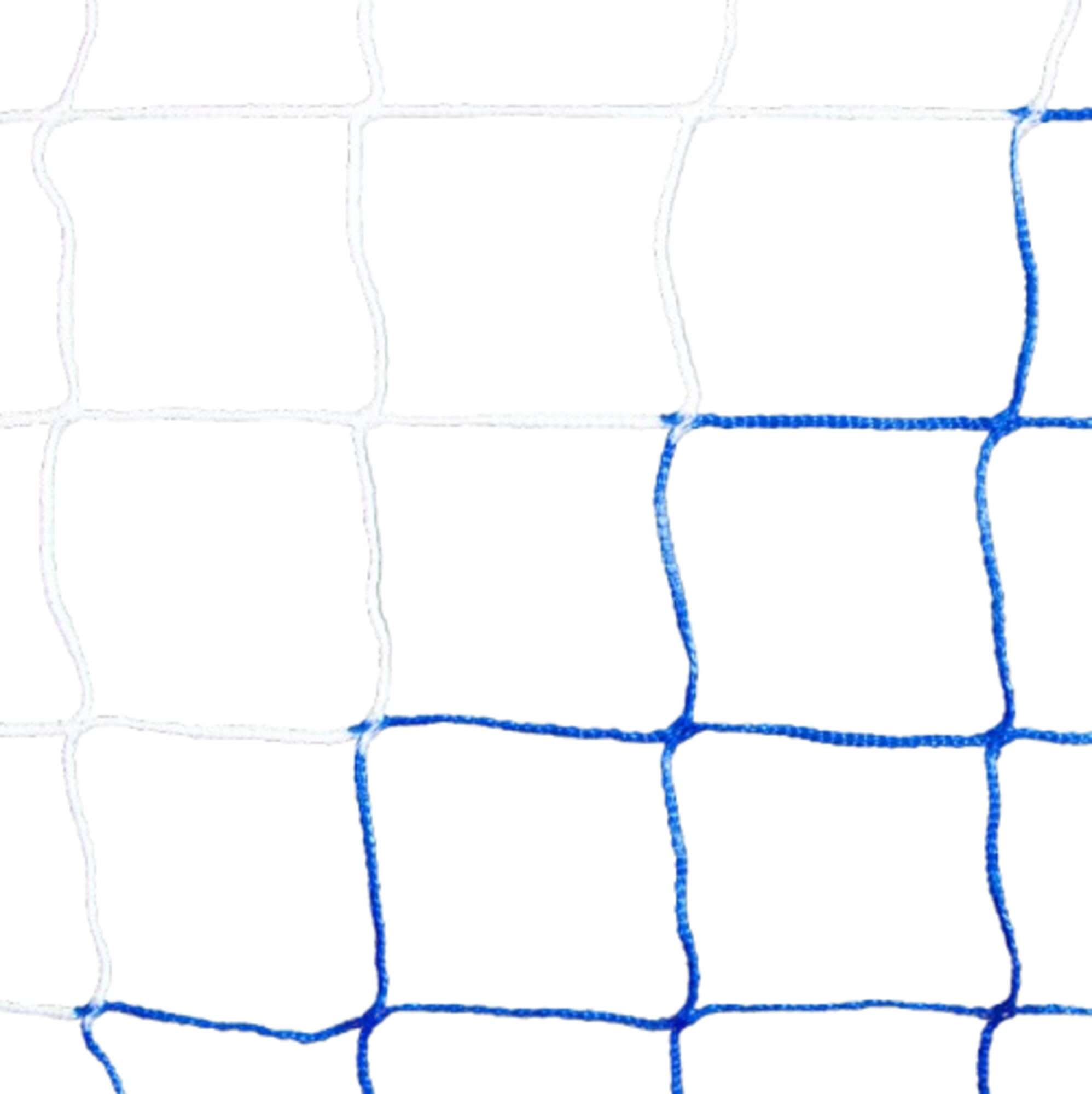 Image du produit : Filet de foot - 6 x 2,1 x 0,8 x 1,60 m - 3 mm - BLEU/BLANC