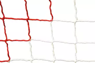 Filet de foot - 6 x 2,1 x 0,8 x 1,60 m - 3 mm - ROUGE/BLANC