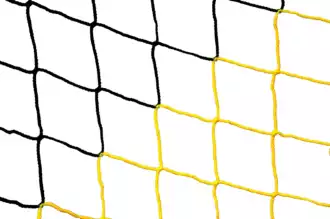 Filet de foot 5 x 2 m - diamètre: 4 mm Noir/jaune