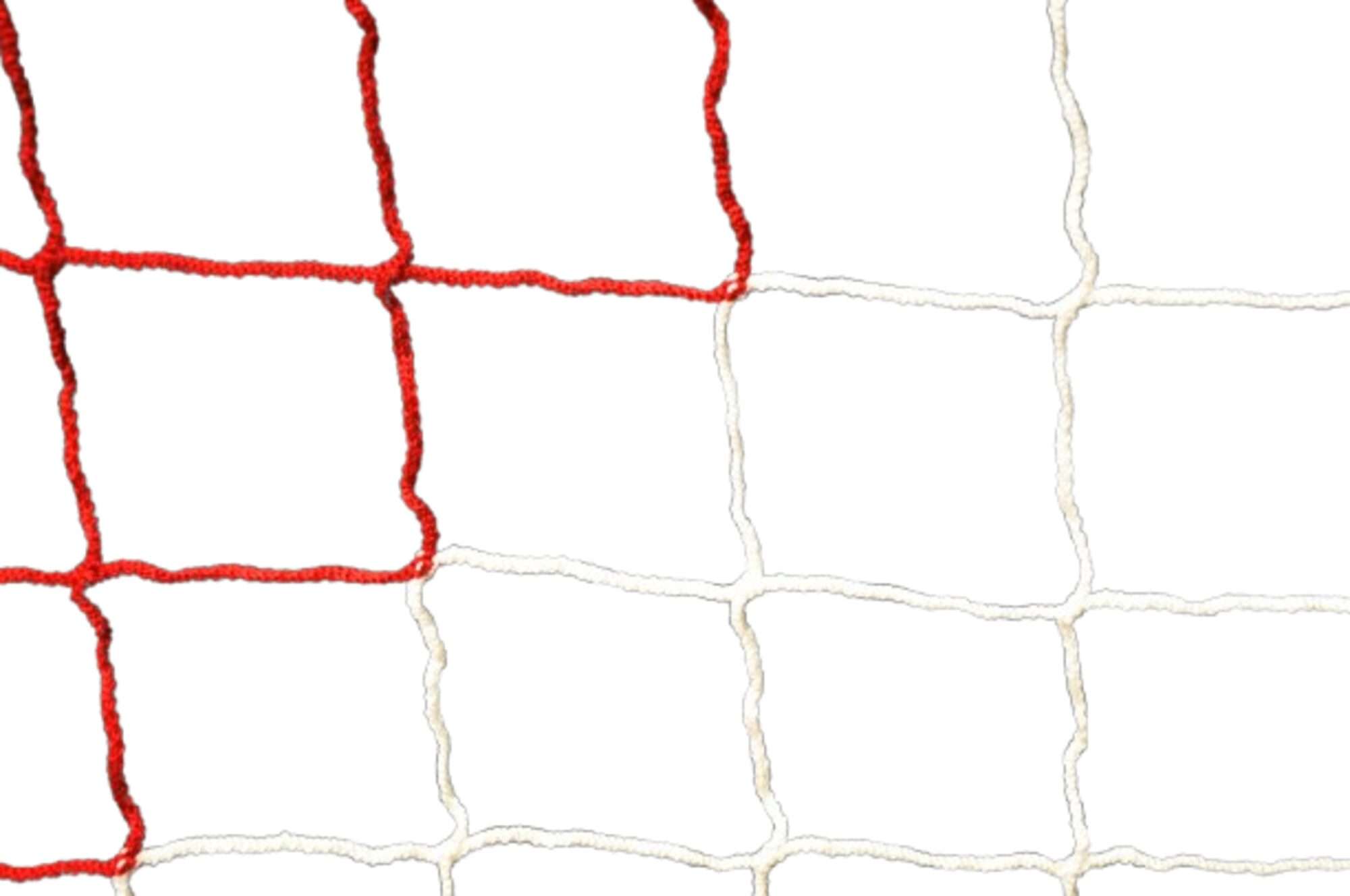 Image du produit : Filet de foot - 7,32 x 2,44 x 2 x 2 m - 4mm - BLANC / ROUGE