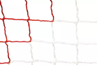 Filet de foot - 7,32 x 2,44 x 2 x 2 m - 4mm - BLANC / ROUGE