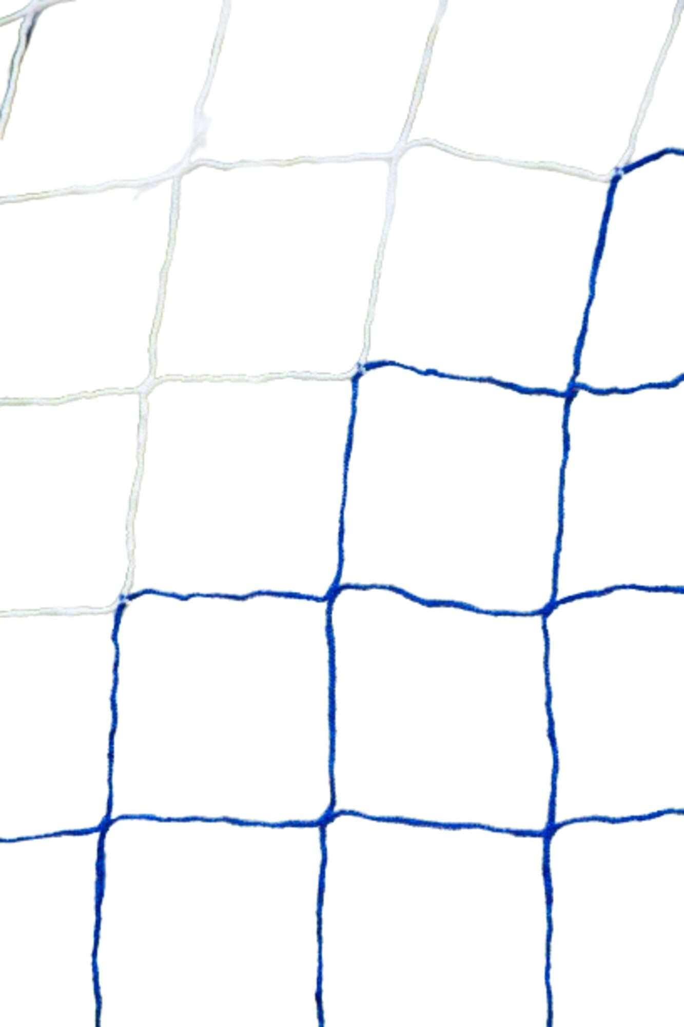 Image du produit : Filet de foot - 7,32 x 2,44 x 2 x 2 m - 4mm - BLANC / BLEU