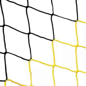 Filet de foot - 7,32 x 2,44 x 2 x 2m - 4mm - NOIR / JAUNE