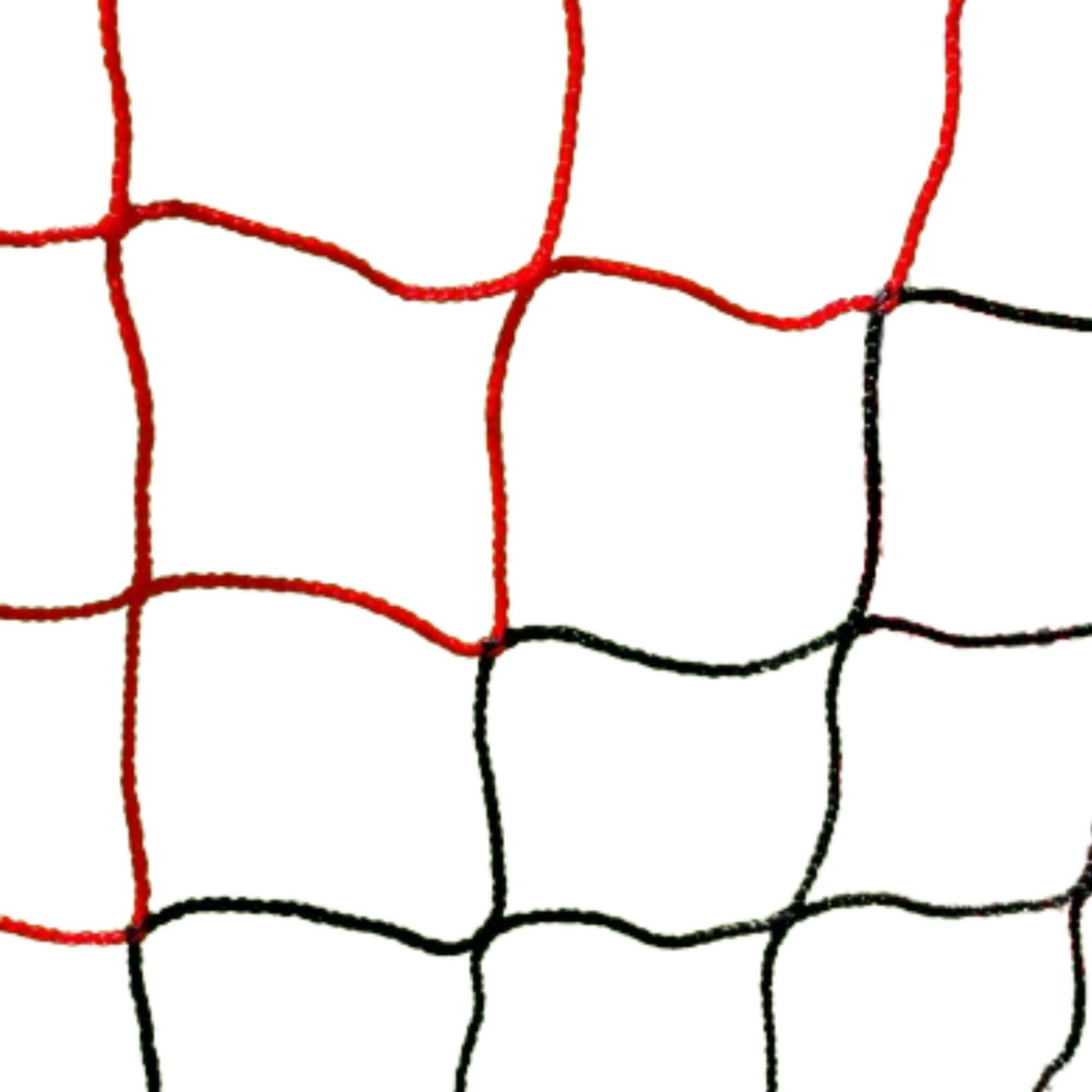 Image du produit : Filet de foot - 7,32 x 2,44 x 2 x 2m - 4mm - NOIR / ROUGE