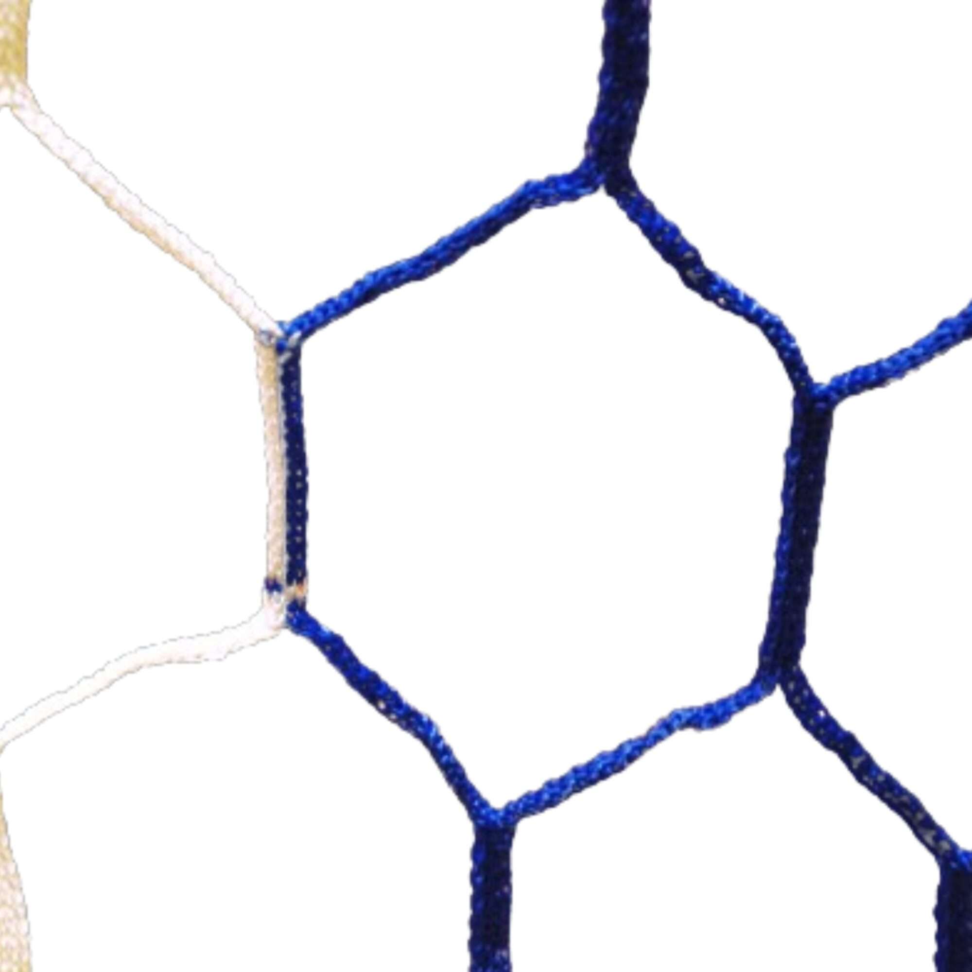 Image du produit : Filet de foot - 7,32 x 2,44 x 2 x 2 m - 4mm - BLANC / BLEU