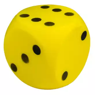 Dé géant mousse