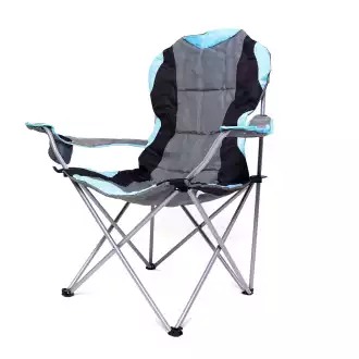 Lot de 2 chaises de camping avec porte bouteille sur l'accoudoir