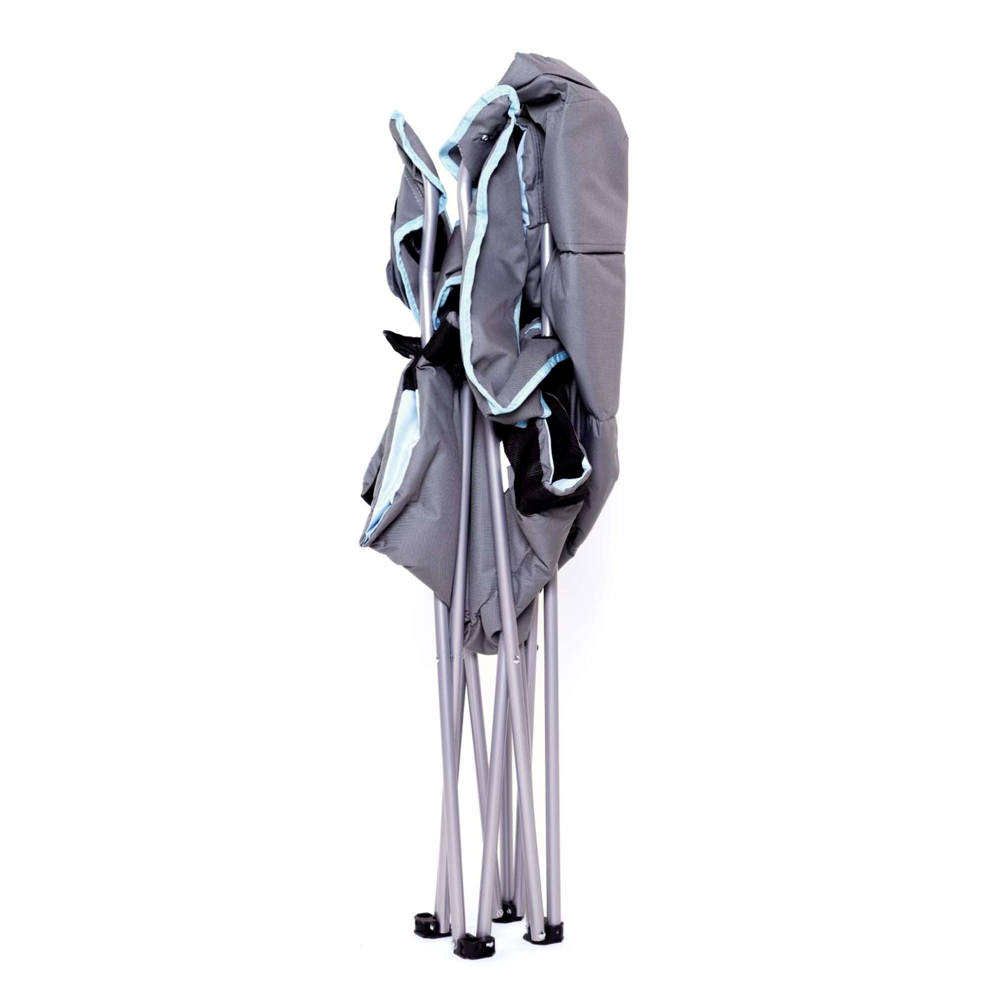 Image du produit : Lot de 2 chaises de camping avec porte bouteille sur l'accoudoir