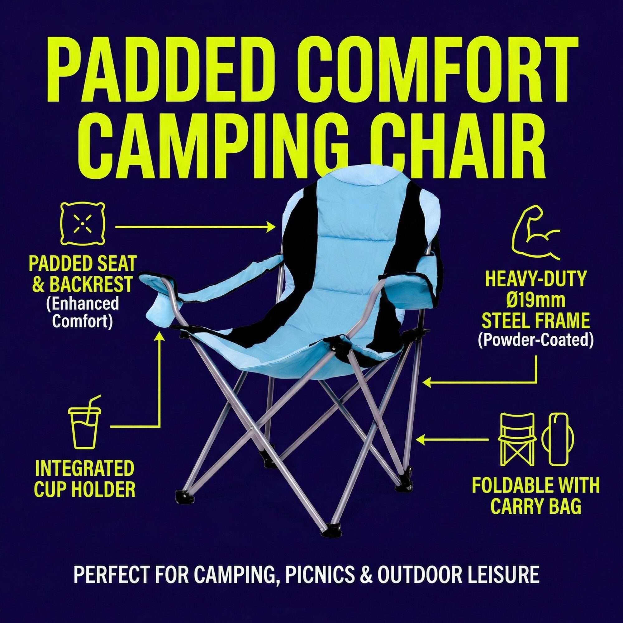 Image du produit : Chaise de camping premium