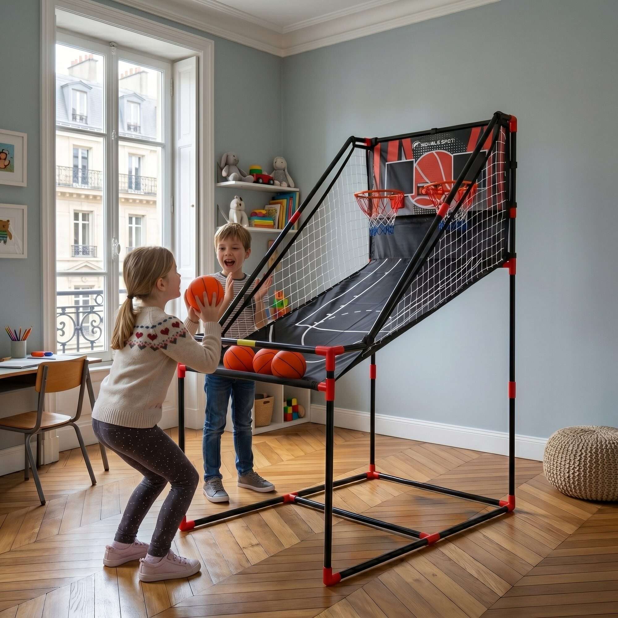 Image du produit : Jeu d'arcade de basketball à double panier