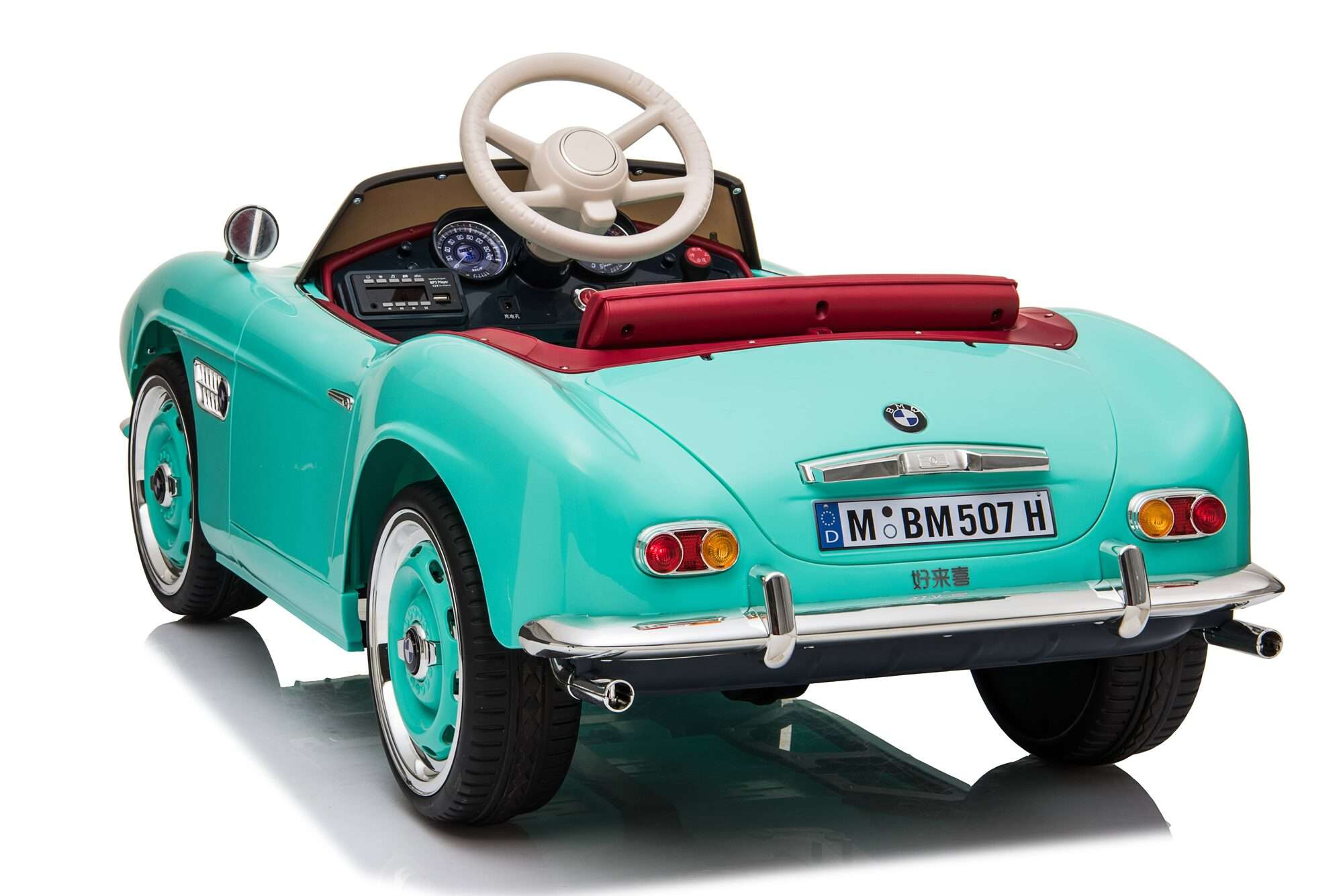 Image du produit : Voiture Électrique Enfant BMW 507 Officielle – Vert Menthe (3 à 8 ans)