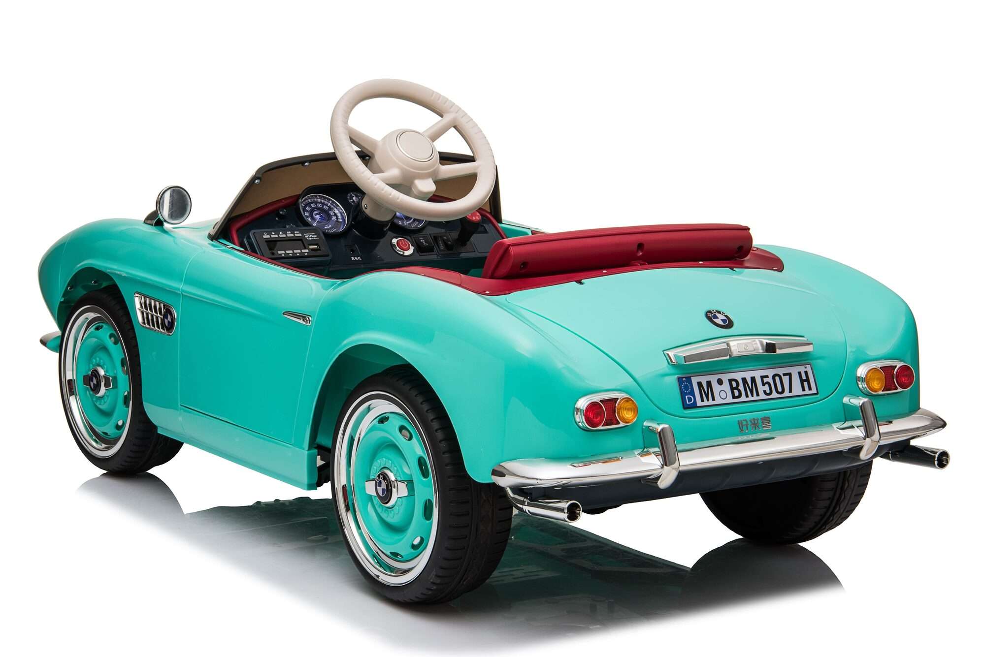 Image du produit : Voiture Électrique Enfant BMW 507 Officielle – Vert Menthe (3 à 8 ans)
