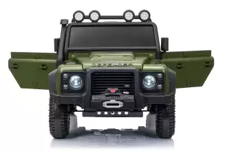 Voiture Électrique Enfant Land Rover Defender 110 SVX – Vert Armée (3 à 8 ans)