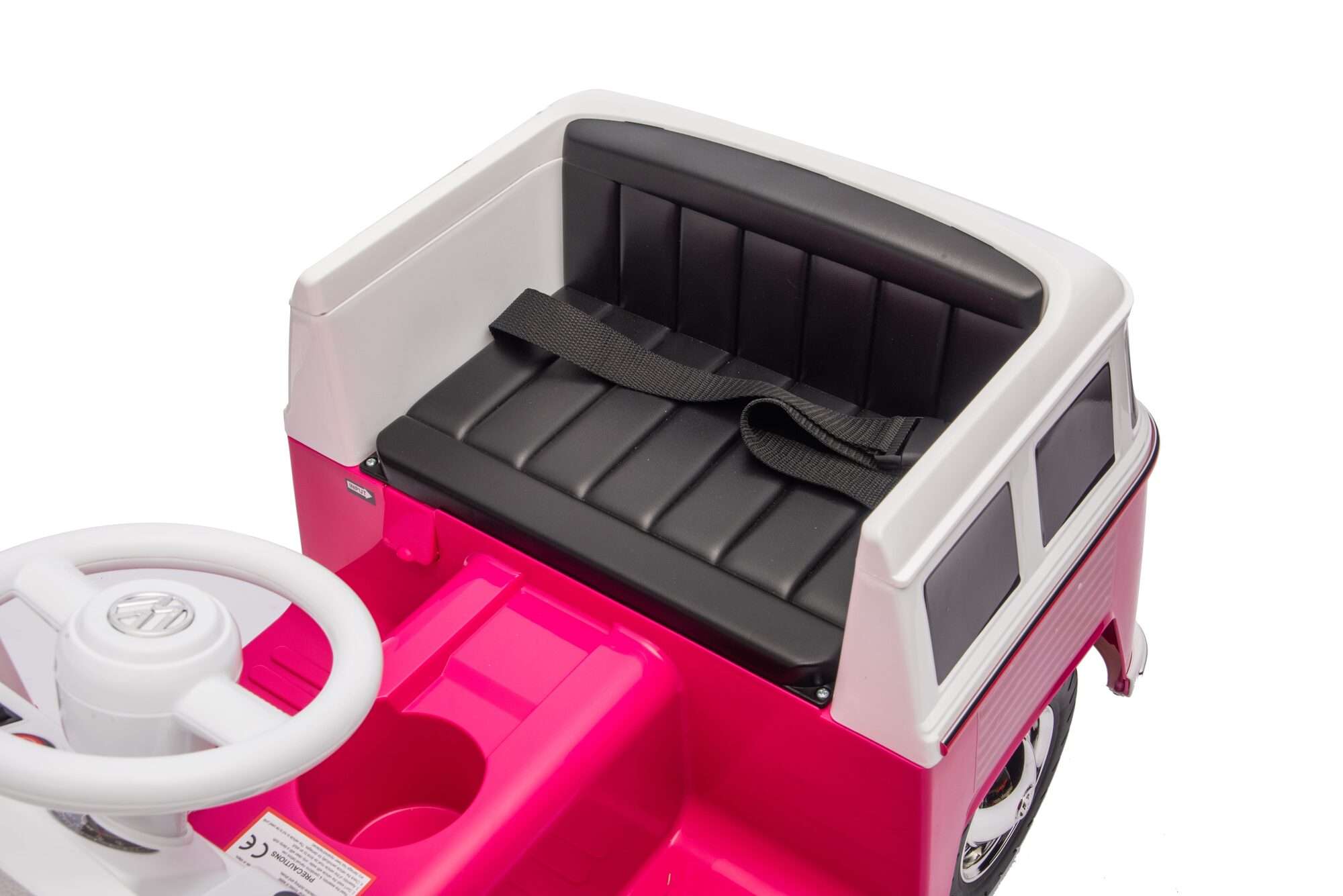 Image du produit : Voiture Électrique pour Enfant Volkswagen Officielle – Rose & Blanc (3 à 8 ans)