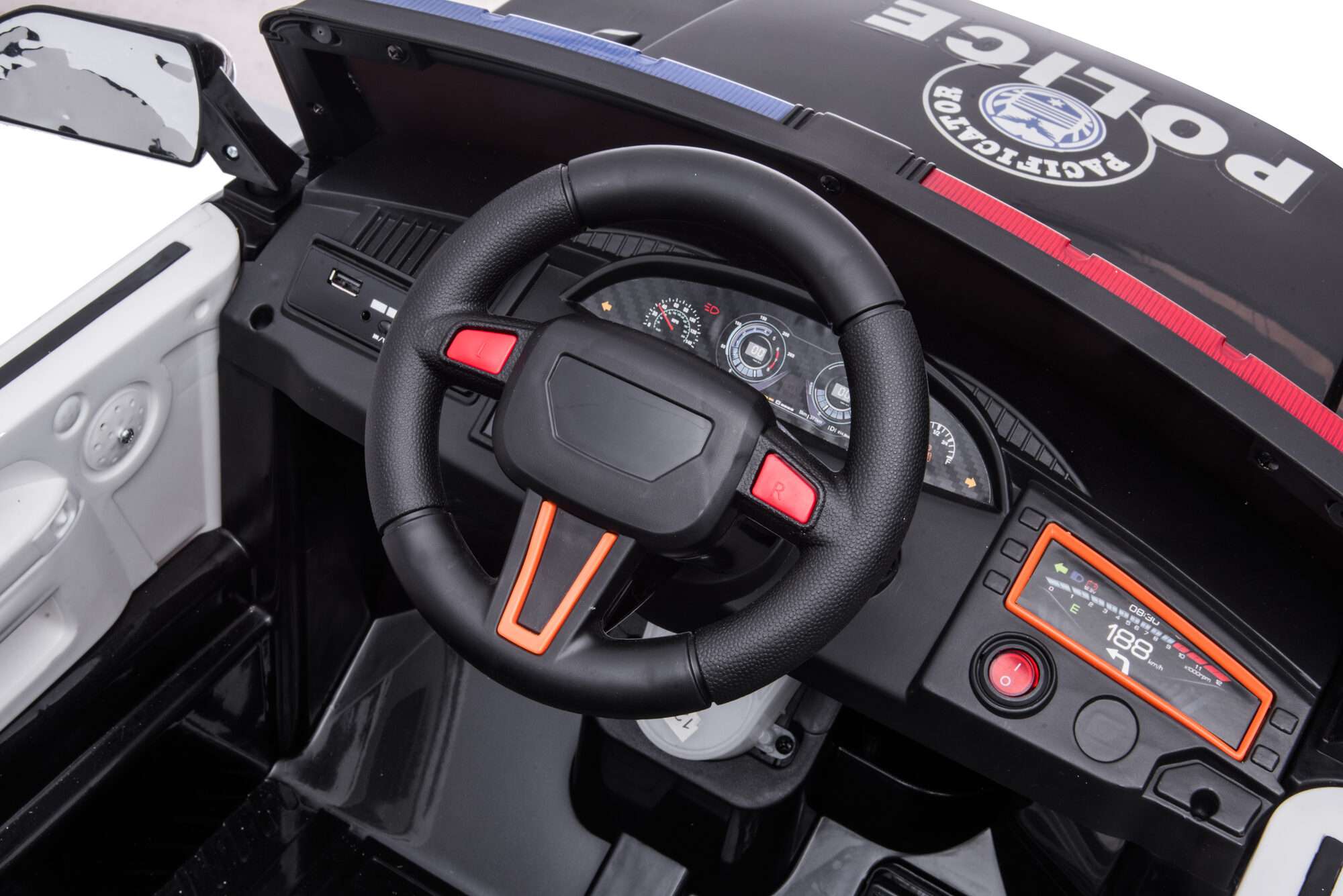 Image du produit : Police car in black color (3-8 years)