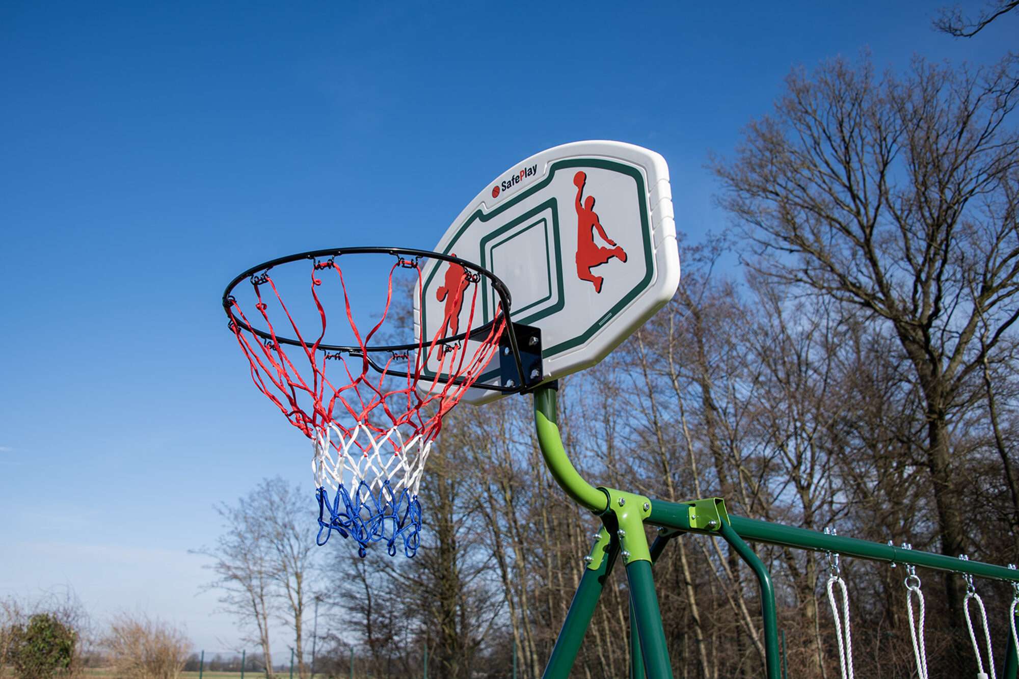 Image du produit : Balançoires trois agrès avec panier de basket