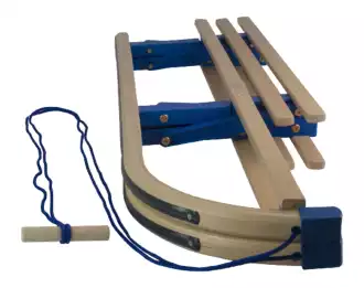 Luge en bois - Folding Davos Blue 100cm