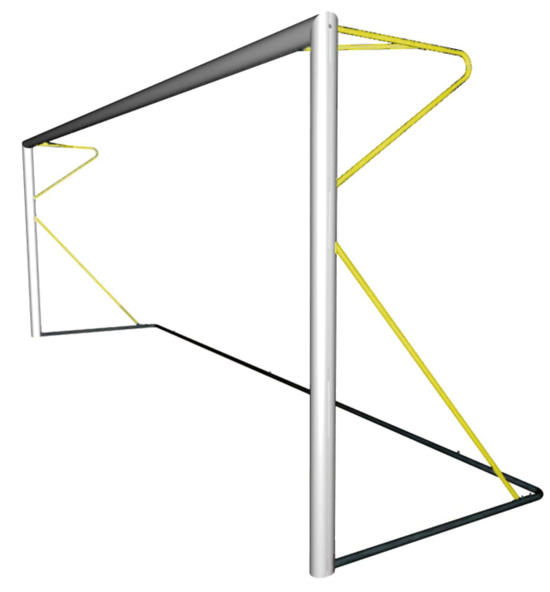 Image du produit : But de foot à 8 : 6 x 2.10 m en aluminium - Transportable - Couleur au choix