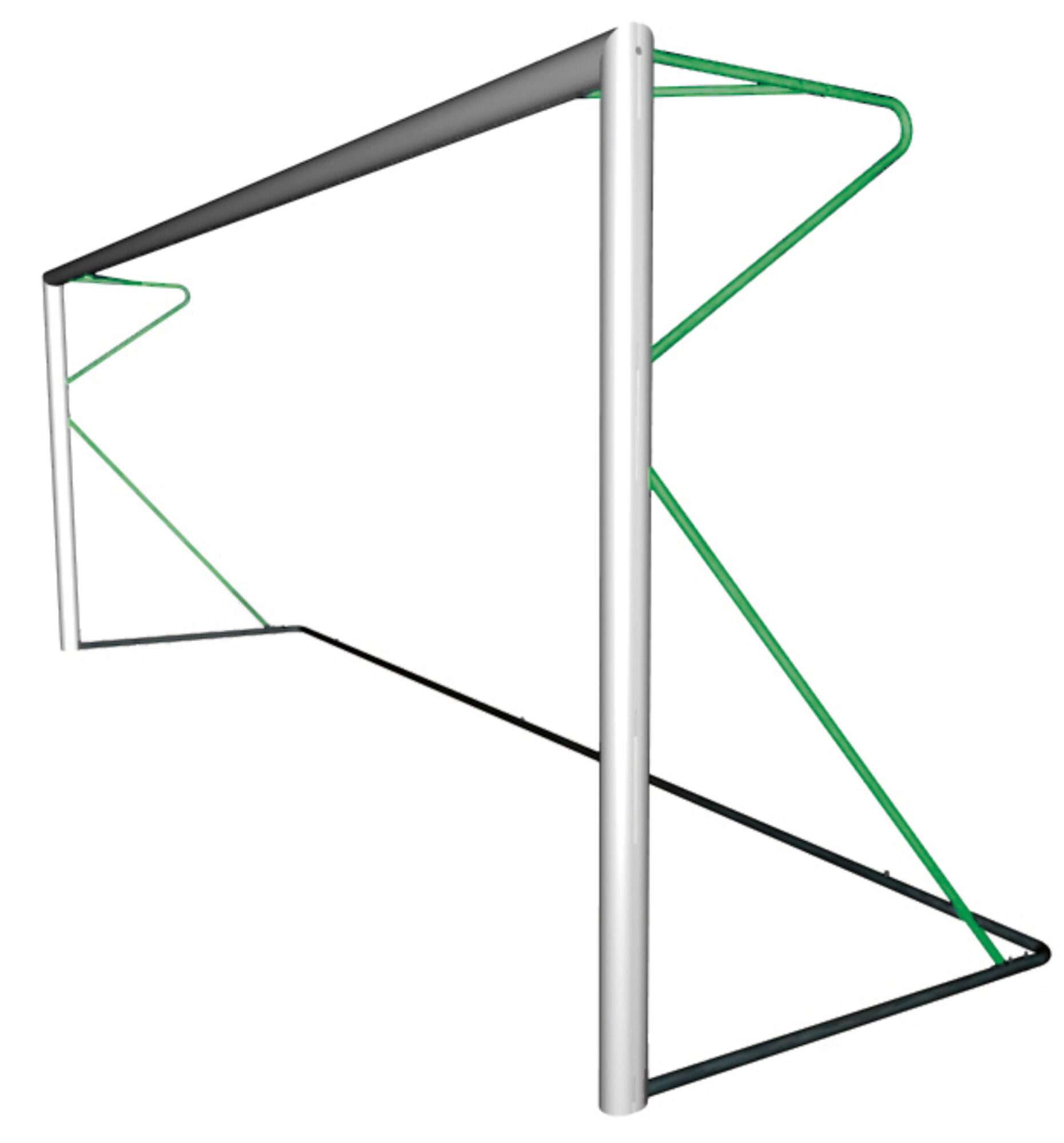 Image du produit : But de foot à 8 : 6 x 2.10 m en aluminium - Transportable - Couleur au choix