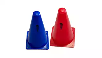 Lot de 4 cônes de délimitation - 23cm - Couleur au choix