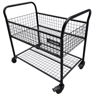 Chariot de stockage avec roues et poignées