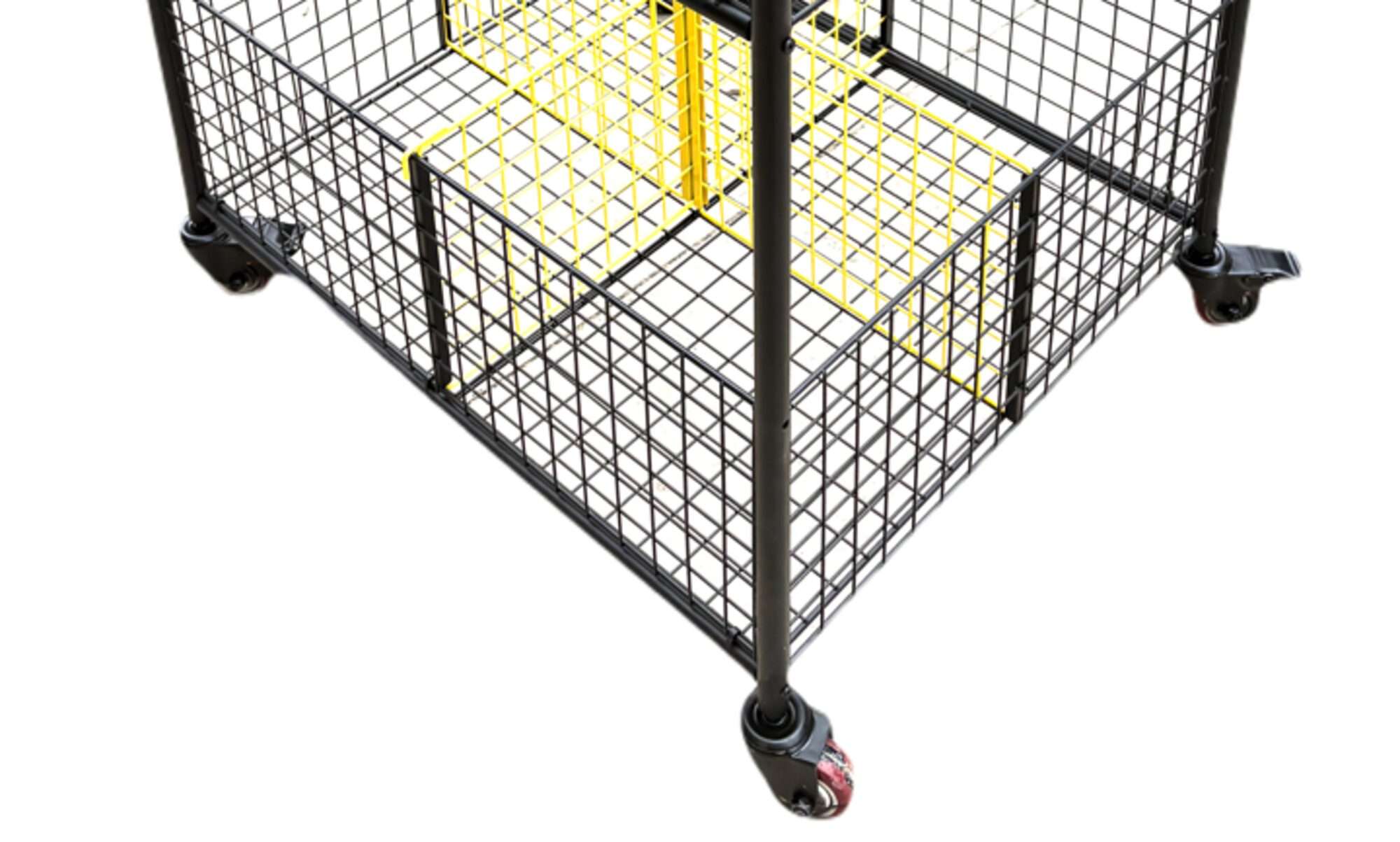 Image du produit : Chariot de stockage à roulettes avec sections, 840 x 700 x 1200 mm