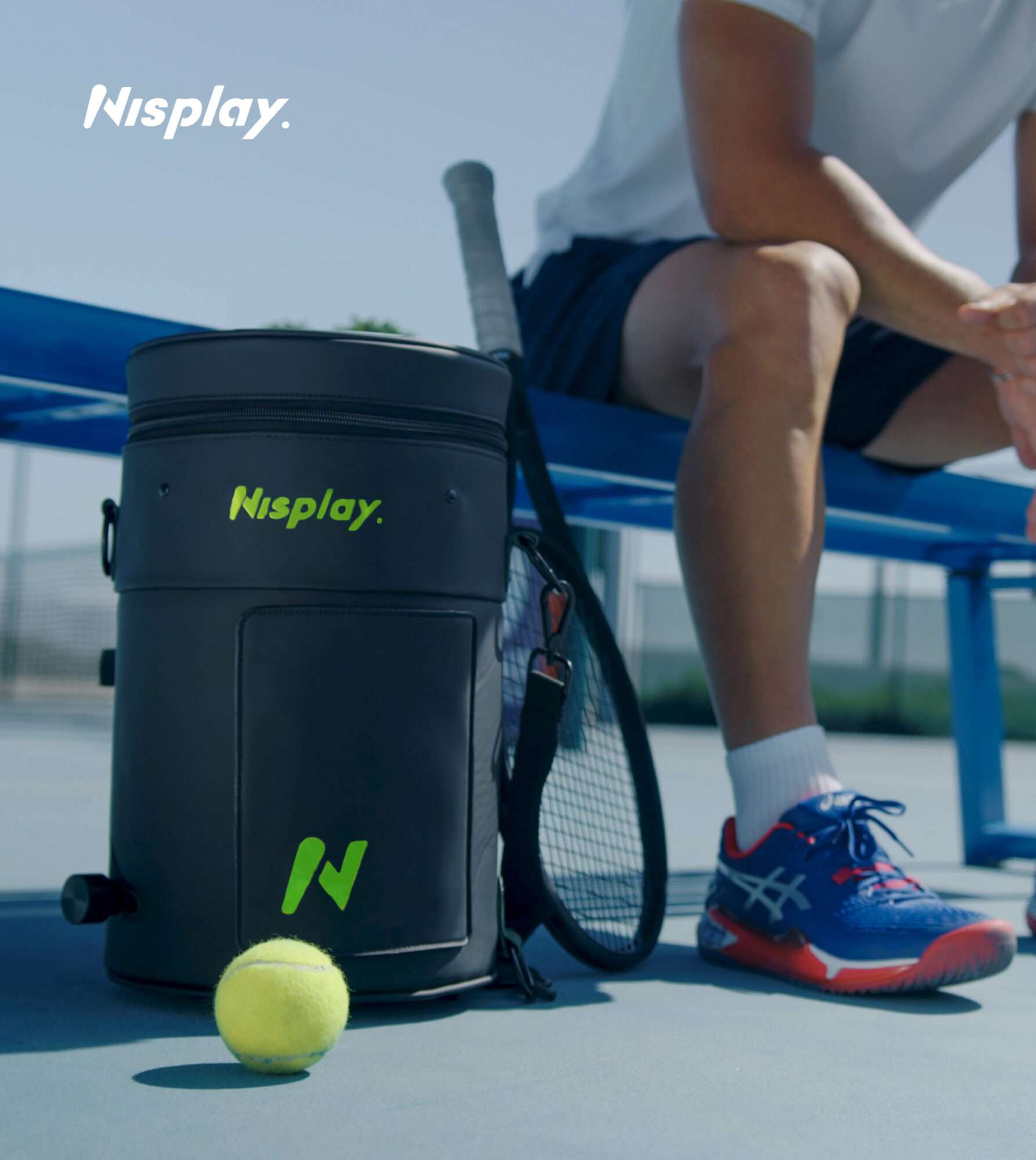 Image du produit : Machine lanceuse de balles de tennis - Noir
