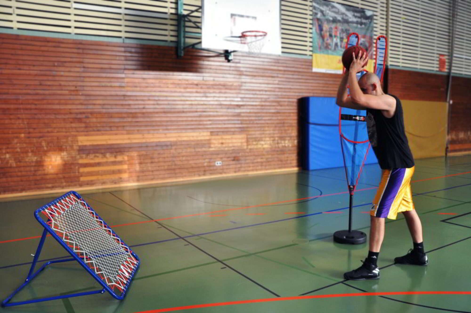 Image du produit : Filet de rebond ou Tchoukball (100x100cm) • 6 Positions