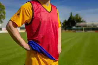 Chasubles réversibles - Rouge/bleu