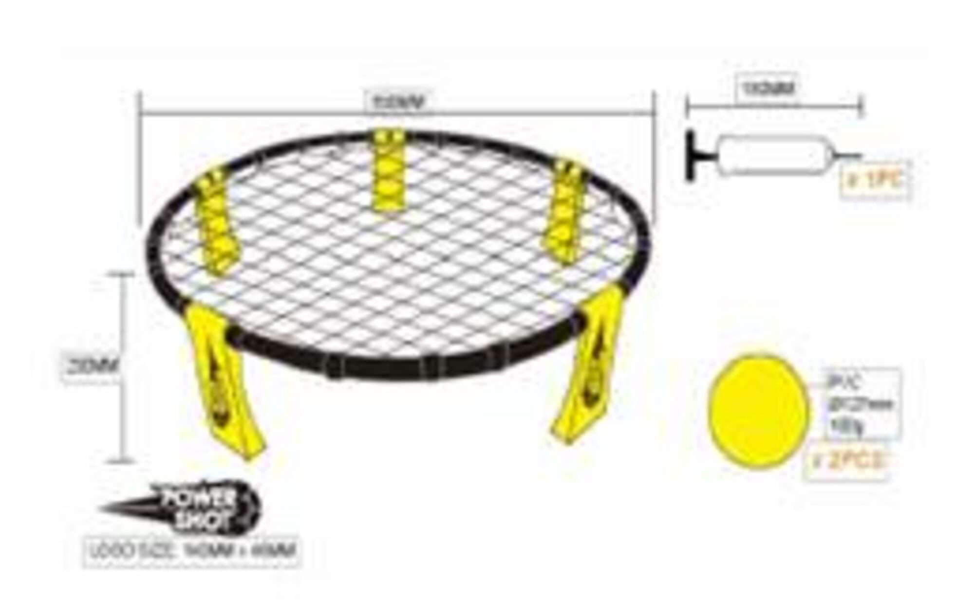 Image du produit : Smash ball - ROUNDNET 2 balles + pompe