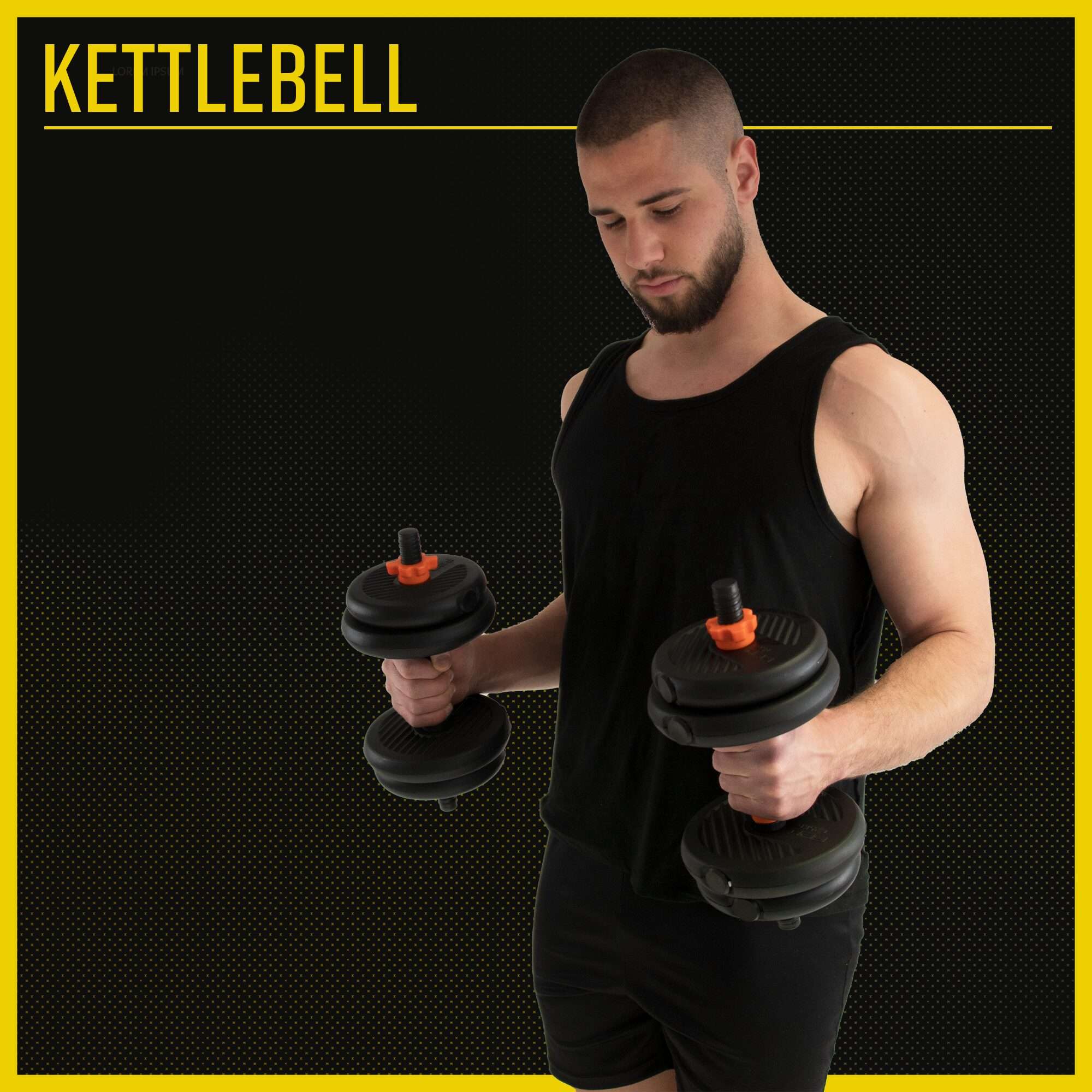 Image du produit : Kit musculation - 2 x 5 / 7,5 ou 10 kg 